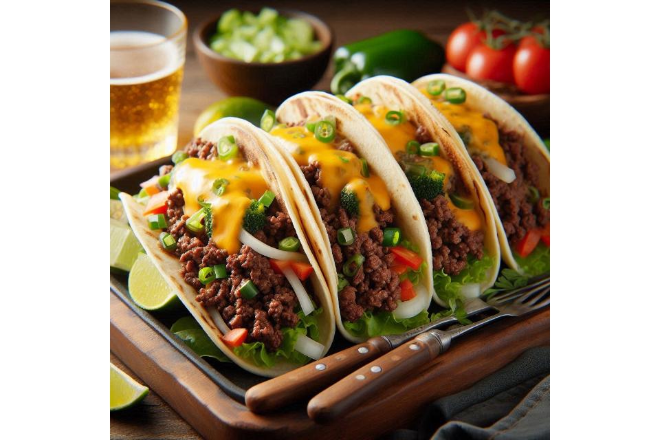 wagyu ground beef receipe tacos