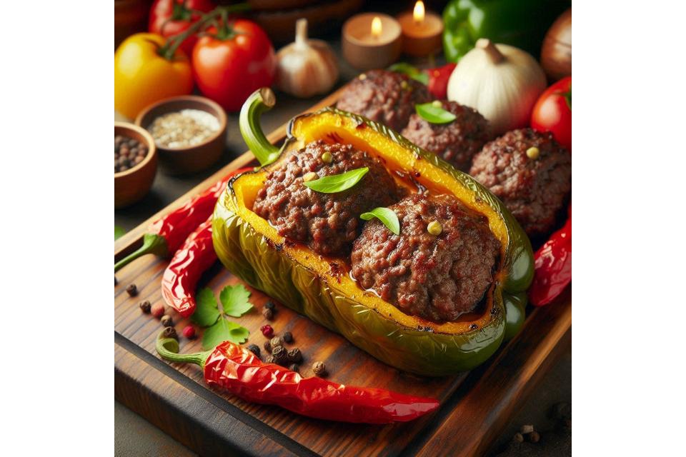 wagyu ground beef recipe stuffed peppers