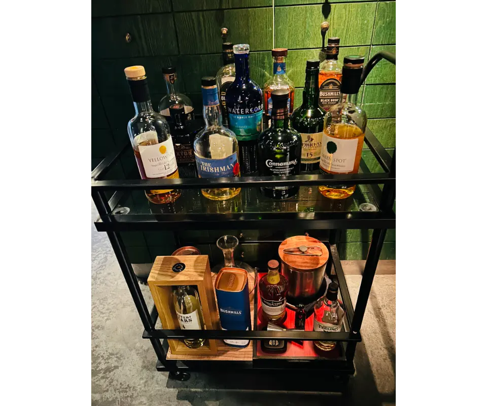 cure michelin-star review cure andrew walsh whiskey cart