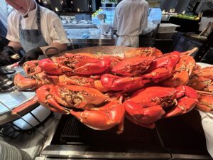 edge pan pacific saturday brunch review mud crabs