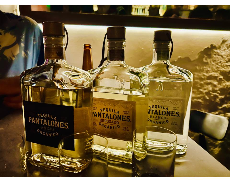 pantalones organic tequila the bottles