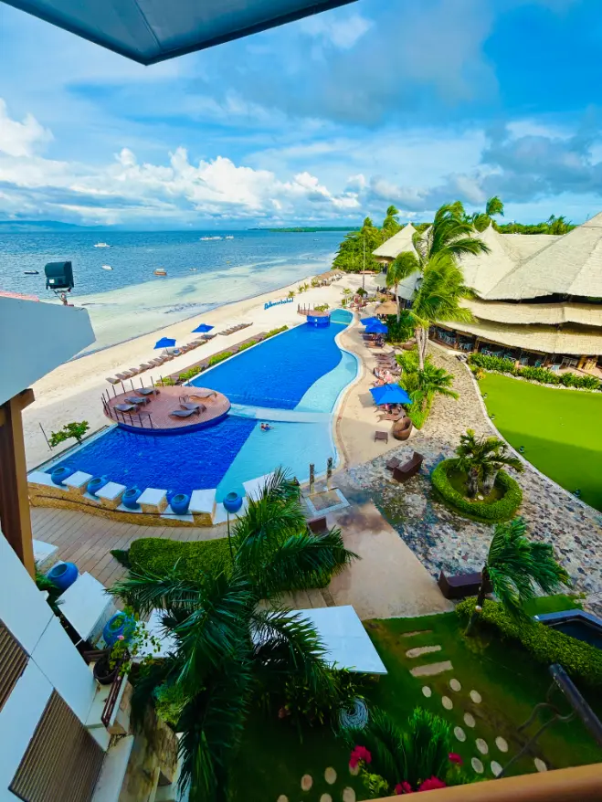 bellevue resort review philippines balcony view of beach