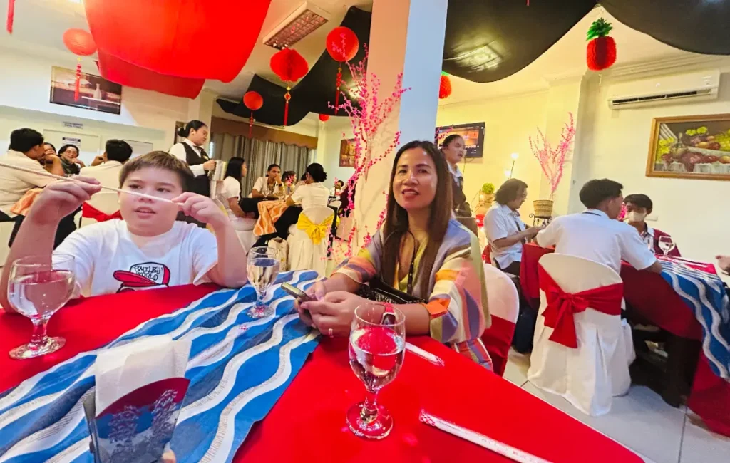 bohol university food review dining area