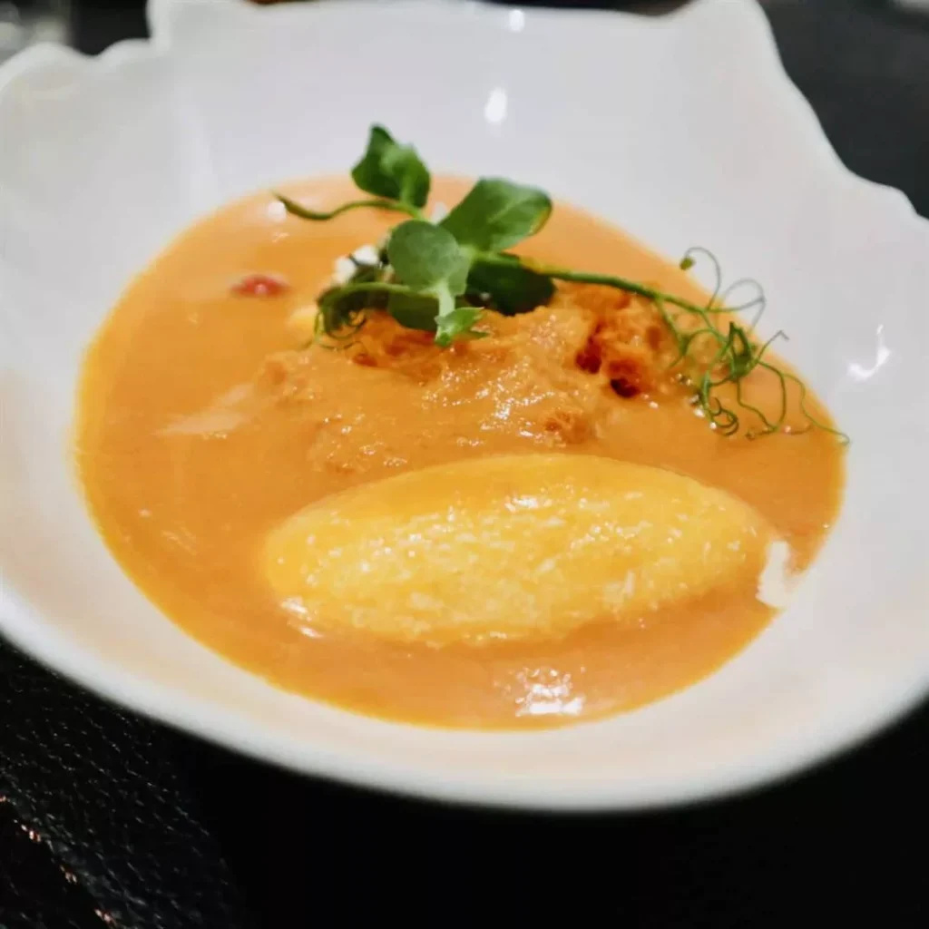 gaig restaurant reviews salmorejo soup