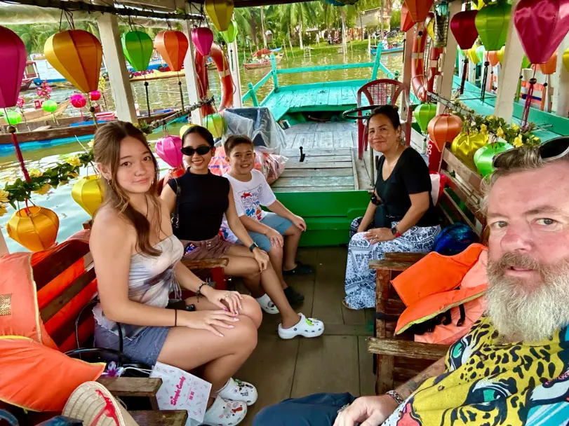 what to do in hoi an family on boat