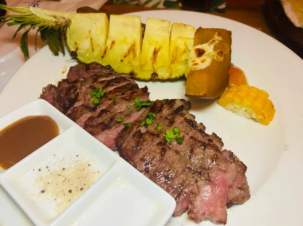 Buko Seaside bar and Restaurant review mactan striploin steak