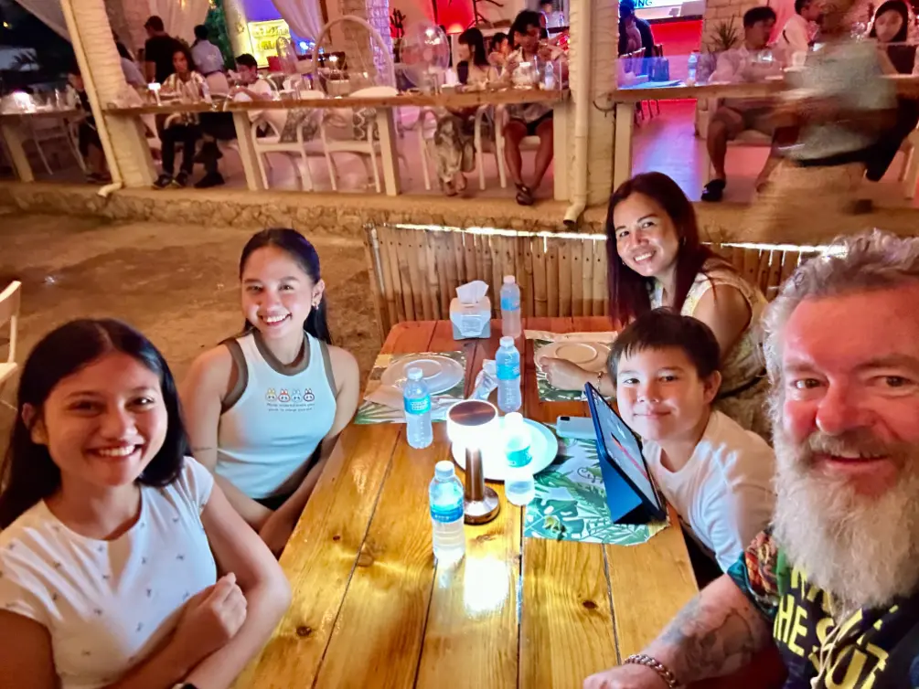 Buko Seaside bar and Restaurant review mactan family shot