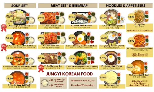 Jungyi Korean Food Menu Review