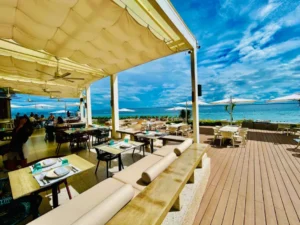 azure beach club review cebu mactan island decking area sea view