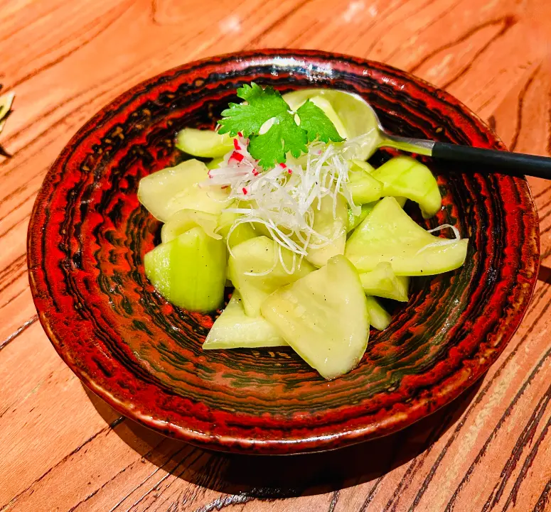 koma restaurant review mbs shoppes cucumber salad