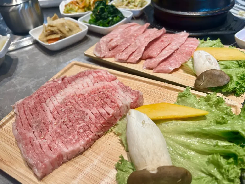 jungyi korea bbq review wagyu and pork jowl jungyi korean bbq menu