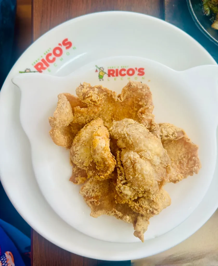 rico's lechon review best in cebu city chicken skin