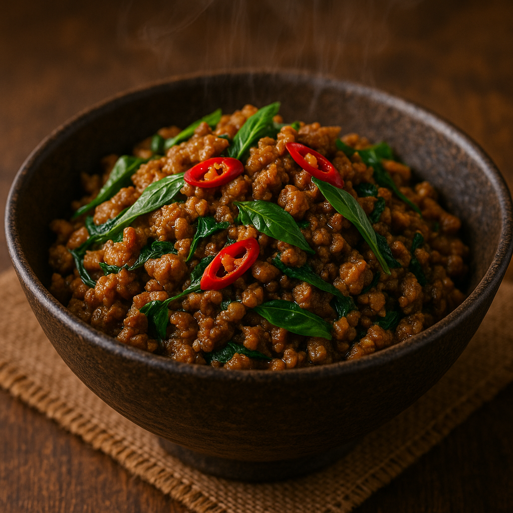 Thai Basil Pork (Pad Krapow Moo) Recipe​ minced pork recipes