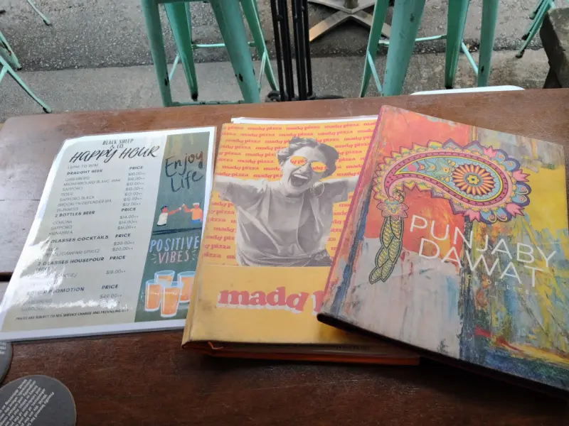 Black Sheep & Co Menu