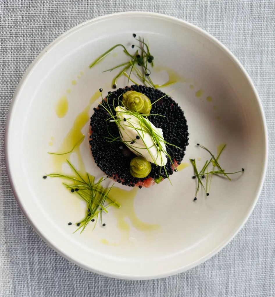 sea fire salt restaurant review anantara resort tuna ceviche