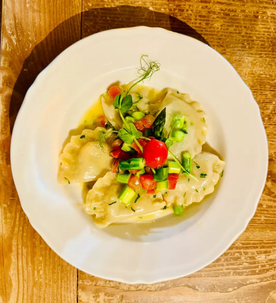 the red hog review warsaw asparagus pierogis