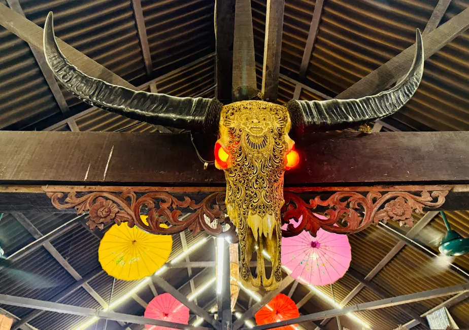 kampung carabao restaurant review JB cow head