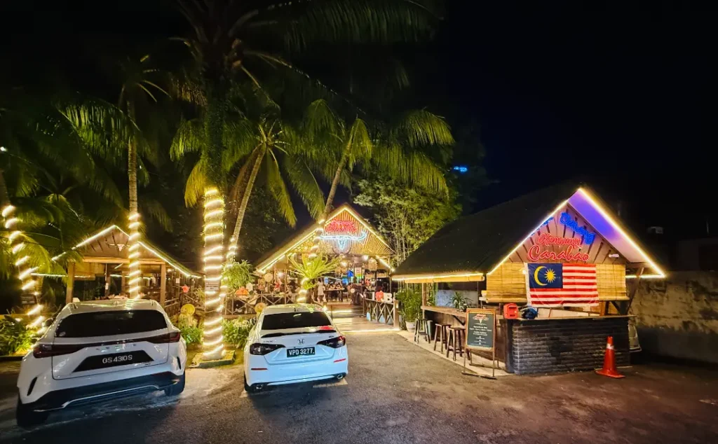 kampung carabao restaurant review JB exterior from car park