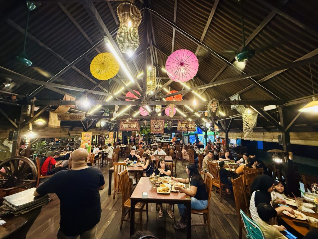 kampung carabao restaurant review JB interior