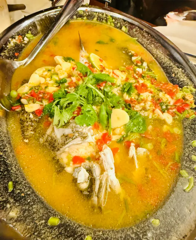 kampung carabao restaurant review JB steamed fish