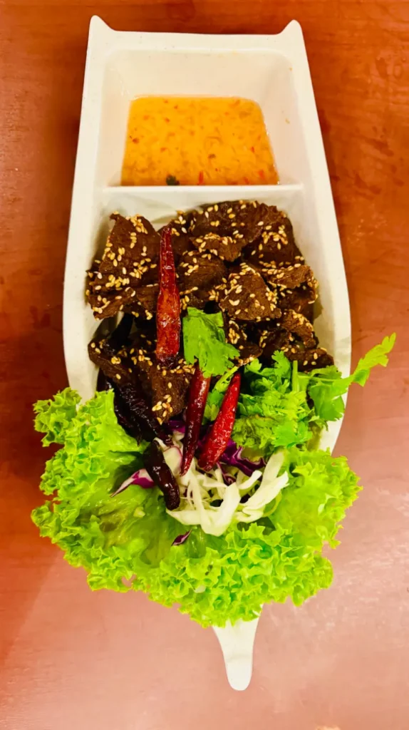 kampung carabao restaurant review JB sun-dried beef