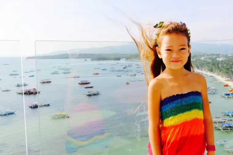 boracay review amy with beach behind