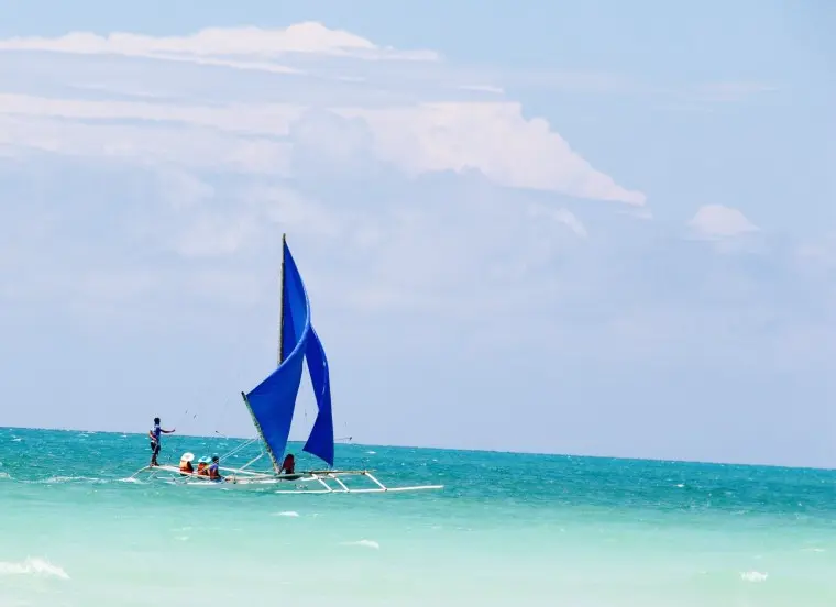 boracay review sailing boats