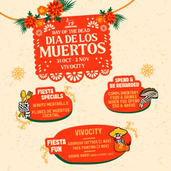 3-Day DÃa de los Muertos Fiesta in Singapore by Chimichanga 1 3-Day DÃa de los Muertos Fiesta in Singapore by Chimichanga DÃa de los Muertos