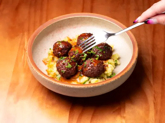 3-Day Día de los Muertos Fiesta in Singapore by Chimichanga 2 3-Day Día de los Muertos Fiesta in Singapore by Chimichanga Wagyu Albóndigas with creamy veal demi-glacé & crushed potatoes