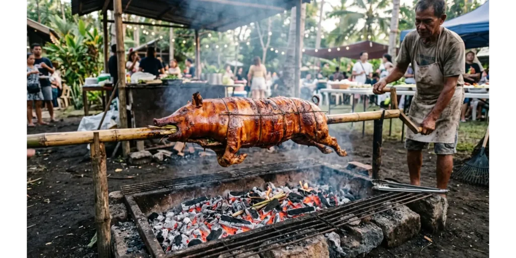 what is filipino food lechon
