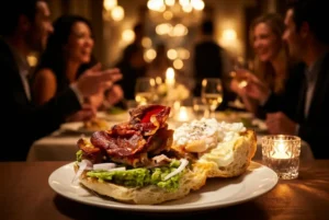 best sandwich recipe mushy peas crispy bacon garlic mayo