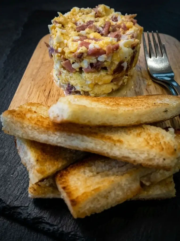 Jamon Scrambled Eggs With Wagyu Dripping Fried Bread Recipe 1 Jamon Scrambled Eggs With Wagyu Dripping Fried Bread Recipe jamon scrambled eggs with fried bread recipe