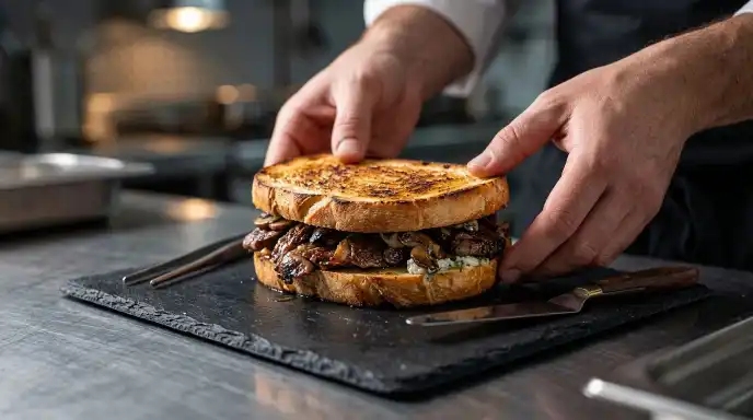 Roast Lamb with Blue Cheese Toastie Recipe 1 Roast Lamb with Blue Cheese Toastie Recipe roast lamb with blue cheese sandwich recipe