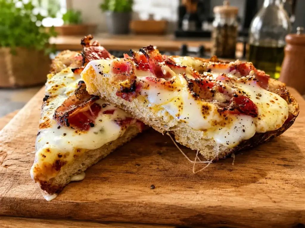 Garlic Butter Sourdough with Cheese and Bacon Recipe 2 Garlic Butter Sourdough with Cheese and Bacon Recipe sourdough with cheese and bacon best recipe
